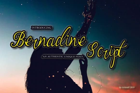 Bernadine Script Font by sunflowers — Script Handwritten Font