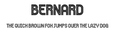 Bernard by Vladimir Nikolic — Sans Serif Font — thumbnail 1