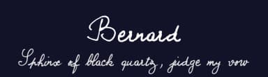 Bernard by philing.net — Script Handwritten Font — thumbnail 2