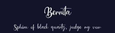 Bernita by Ari Wibowo — Script Handwritten Font — thumbnail 2