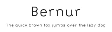Bernur by Jason Pagura — Sans Serif Font — thumbnail 1