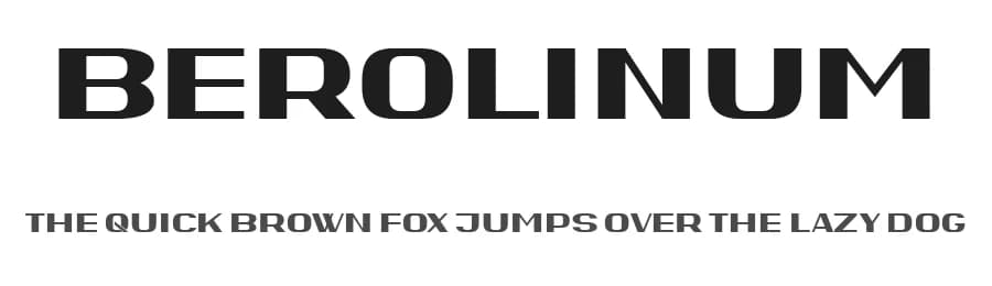 Berolinum by Vladimir Nikolic — Sans Serif Font