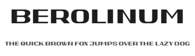 Berolinum by Vladimir Nikolic — Sans Serif Font — thumbnail 1