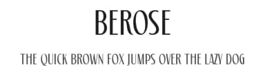 Berose by surotype — Sans Serif Font — thumbnail 1