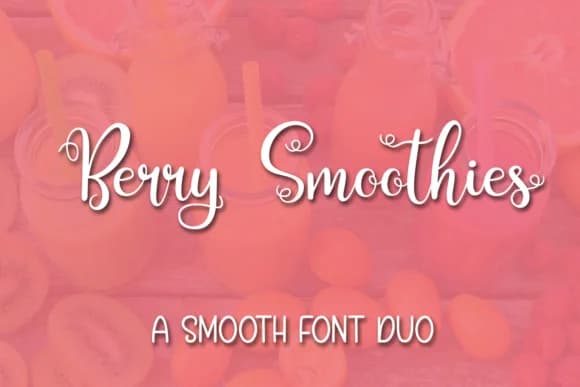 Berry Smoothies Font by Kristy Hatswell — Script Handwritten Font