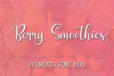Berry Smoothies Font by Kristy Hatswell — Script Handwritten Font — thumbnail 1