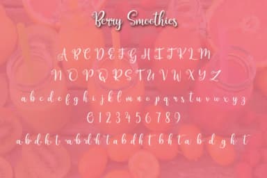 Berry Smoothies Font by Kristy Hatswell — Script Handwritten Font — thumbnail 2
