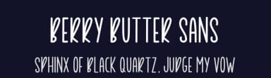 Berry Butter Sans by A Type Font — Script Handwritten Font — thumbnail 2