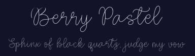 Berry Pastel by Balpirick Studio — Script Handwritten Font — thumbnail 2