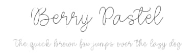 Berry Pastel by Balpirick Studio — Script Handwritten Font — thumbnail 1
