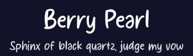 Berry Pearl by MJType — Script Handwritten Font — thumbnail 2