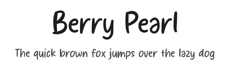 Berry Pearl by MJType — Script Handwritten Font