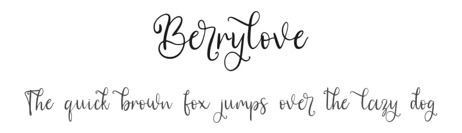Berrylove by Letterafa Studio — Script Handwritten Font