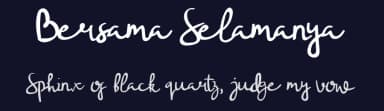 Bersama Selamanya by Graph Arts — Script Handwritten Font — thumbnail 2