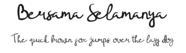 Bersama Selamanya by Graph Arts — Script Handwritten Font — thumbnail 1