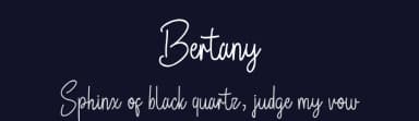 Bertany by share font — Script Handwritten Font — thumbnail 2