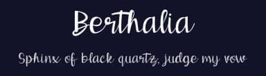 Berthalia by DawnCreative.id — Script Handwritten Font — thumbnail 2