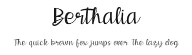 Berthalia by DawnCreative.id — Script Handwritten Font — thumbnail 1