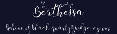 Berthessa by Yoga Letter — Script Handwritten Font — thumbnail 2