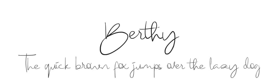 Berthy by Rochart Studio — Script Handwritten Font