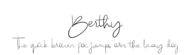 Berthy by Rochart Studio — Script Handwritten Font — thumbnail 1