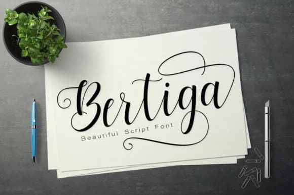 Bertiga Font by Rudistudio — Script Handwritten Font