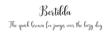 Bertilda by Amarlettering - Takiy — Script Handwritten Font — thumbnail 1