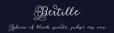 Bertille by Misti's Fonts — Script Handwritten Font — thumbnail 2