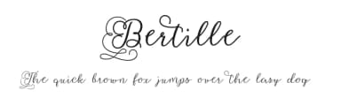 Bertille by Misti's Fonts — Script Handwritten Font — thumbnail 1