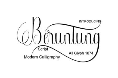 Beruntung Font by naldystudio — Script Handwritten Font — thumbnail 1