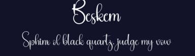 Beskem by Andi Moz — Script Handwritten Font — thumbnail 2