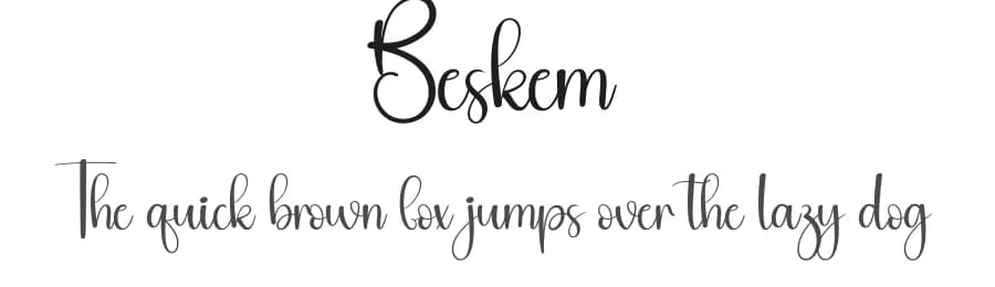 Beskem by Andi Moz — Script Handwritten Font