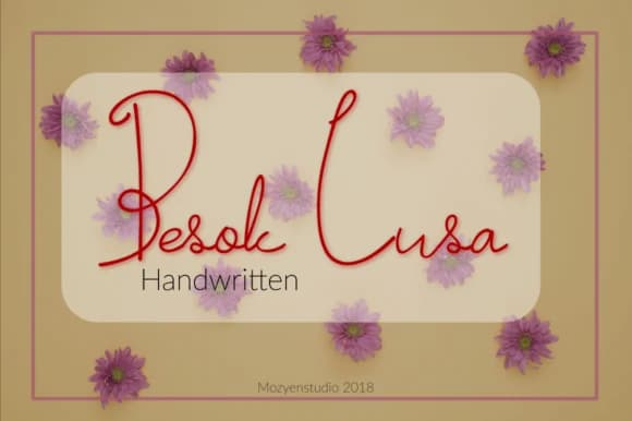 Besok Lusa Font by Mozyen Studio — Script Handwritten Font