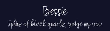 Bessie by madeDeduk — Script Handwritten Font — thumbnail 2