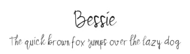 Bessie by madeDeduk — Script Handwritten Font — thumbnail 1