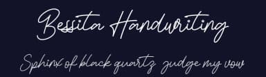 Bessita Handwriting by InspiraType — Script Handwritten Font — thumbnail 2