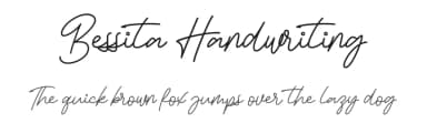 Bessita Handwriting by InspiraType — Script Handwritten Font — thumbnail 1