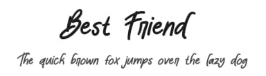 Best Friend by Scratchones — Script Handwritten Font — thumbnail 1