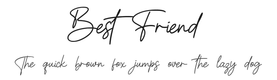 Best Friend by Mozatype — Script Handwritten Font