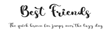 Best Friends by Fana Merah Jambu — Script Handwritten Font — thumbnail 1