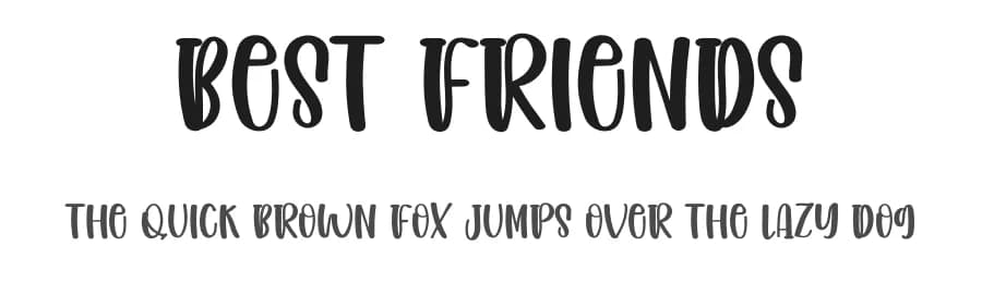 Best Friends by Inermedia Studio — Script Handwritten Font