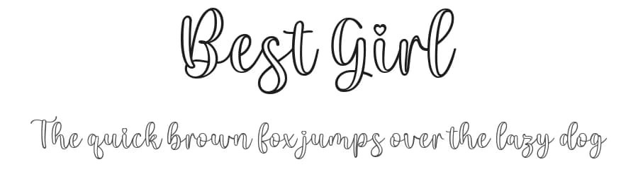 Best Girl by Attract Studio — Script Handwritten Font