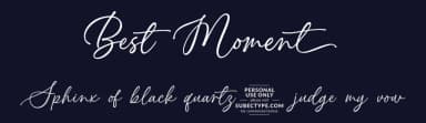 Best Moment by Subectype & Orenari — Script Handwritten Font — thumbnail 2