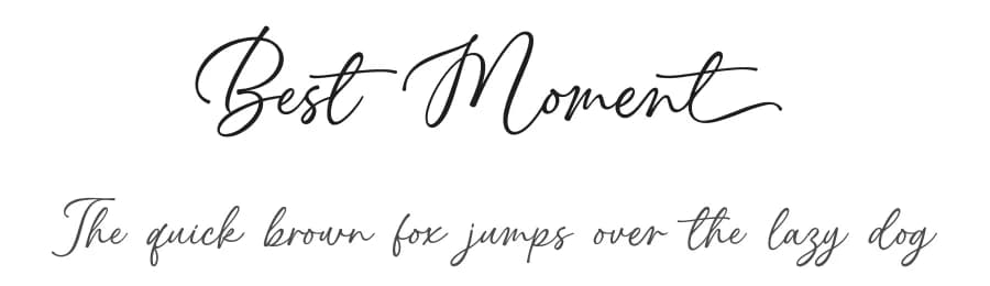 Best Moment by Subectype & Orenari — Script Handwritten Font