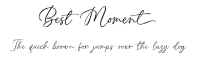 Best Moment by Subectype & Orenari — Script Handwritten Font — thumbnail 1