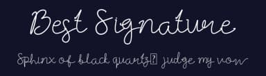 Best Signature by Nirmala Graphics — Script Handwritten Font — thumbnail 2