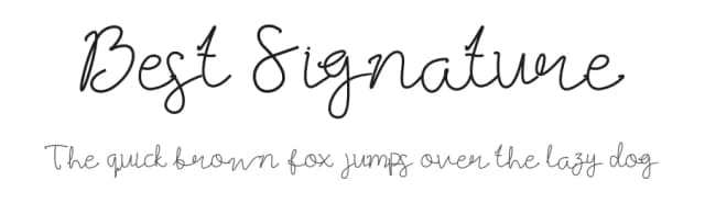 Best Signature by Nirmala Graphics — Script Handwritten Font