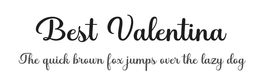Best Valentina by Romi Rahmadi — Script Handwritten Font