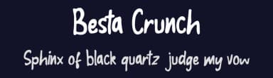 Besta Crunch by Vunira Design — Script Handwritten Font — thumbnail 2