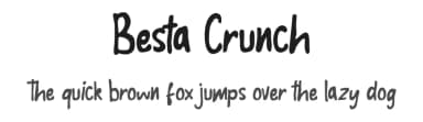 Besta Crunch by Vunira Design — Script Handwritten Font — thumbnail 1